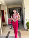 Glam Berry Saree