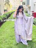 Regal Shimmer Suit set with Banarasi Dupatta