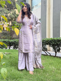 Regal Shimmer Suit set with Banarasi Dupatta