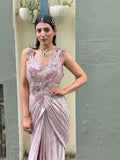 Champagne Blush Saree