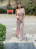 Champagne Blush Saree