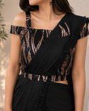 Midnight Muse Saree