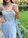 Moonlight Shimmer Saree