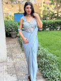 Moonlight Shimmer Saree