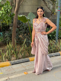 Champagne Blush Saree